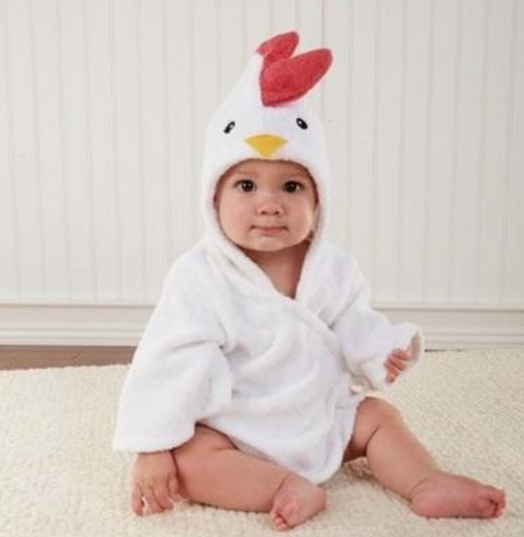 Cartoon Cute Animal Baby Bath Towel & Hooded Bathrobe – Soft Cotton Kids Bathrobe, Absorbent Infant Toddler Shower Wrap, Cozy Children’s Bath Towel