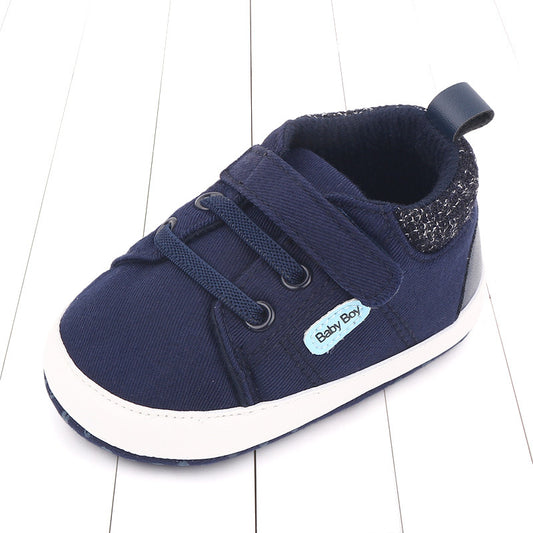 Baby Boy Soft Sole Shoes, Velcro Toddler Walking Shoes – Comfortable Non-Slip Infant Sneakers