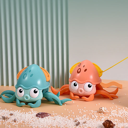Clockwork Octopus Bath Toy for Kids – Swimming Wind-Up Water Toy for Bath, Beach & Pool, Summer Baby Toddler Dual-Use Water & Land Toy Gift