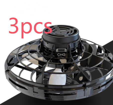 LED Mini UFO Flying Spinner Toy – Fingertip Gyro Drone Helicopter, Hand-Control Interactive Stress Relief Toy for Kids