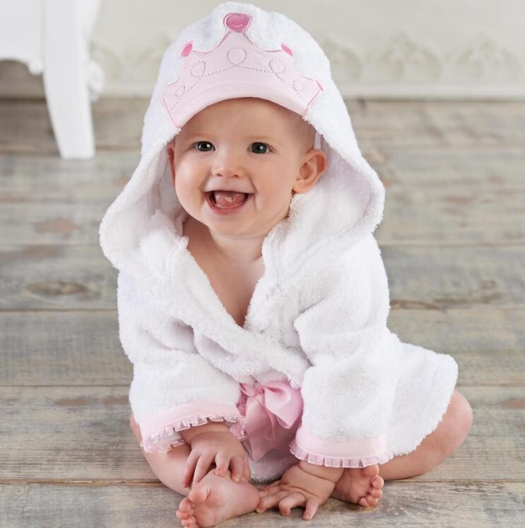 Cartoon Cute Animal Baby Bath Towel & Hooded Bathrobe – Soft Cotton Kids Bathrobe, Absorbent Infant Toddler Shower Wrap, Cozy Children’s Bath Towel
