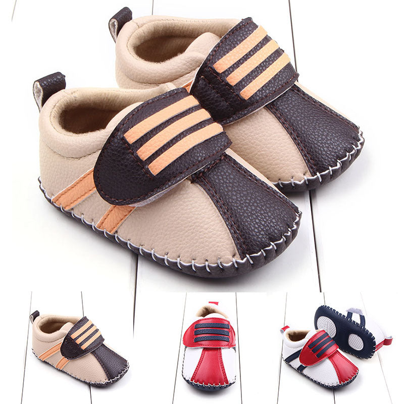 Toddler Baby Shoes with Big Velcro Strap – Breathable Soft Sole Anti-Slip Sneakers