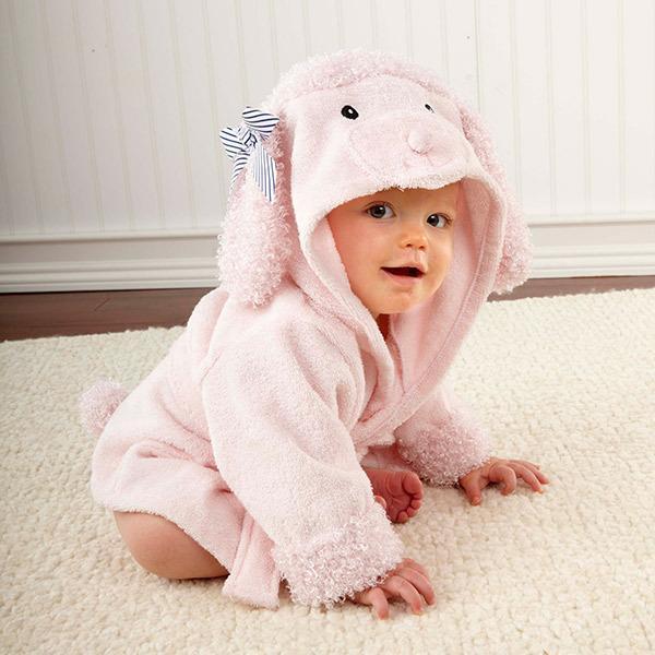 Cartoon Cute Animal Baby Bath Towel & Hooded Bathrobe – Soft Cotton Kids Bathrobe, Absorbent Infant Toddler Shower Wrap, Cozy Children’s Bath Towel