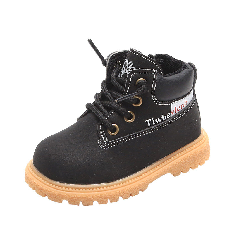 Baby First Walker Martin Boots – Soft Leather Toddler Shoes for Boys & Girls, Anti-Slip Fall Boots