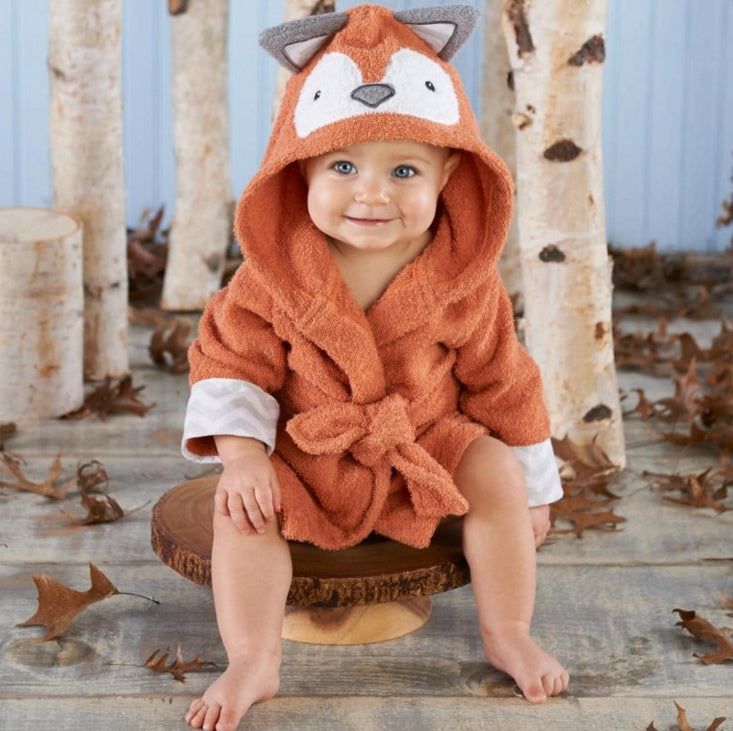 Cartoon Cute Animal Baby Bath Towel & Hooded Bathrobe – Soft Cotton Kids Bathrobe, Absorbent Infant Toddler Shower Wrap, Cozy Children’s Bath Towel