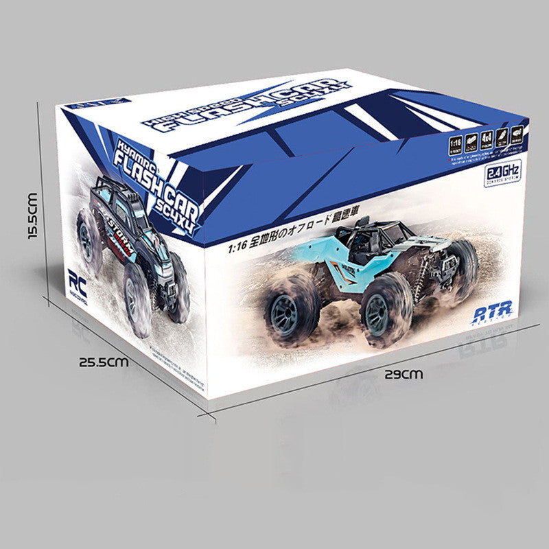 High-Speed 1:16 4WD Remote Control Car – Off-Road RC Racing Car, Four-Wheel Drive All-Terrain Vehicle for Kids & Adults